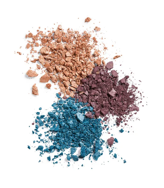 Three color Crushed eye shadow — Stock Photo, Image