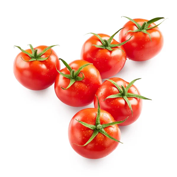 Tomater med droppar vatten — Stockfoto