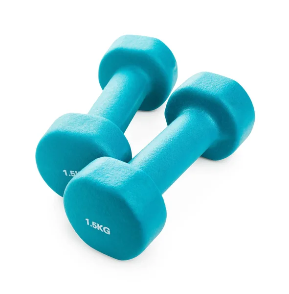 Dumbbells isolated on white background — Stock Photo, Image