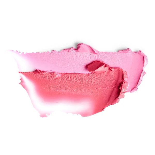 Smudged lipsticks isolated — Stock Photo, Image