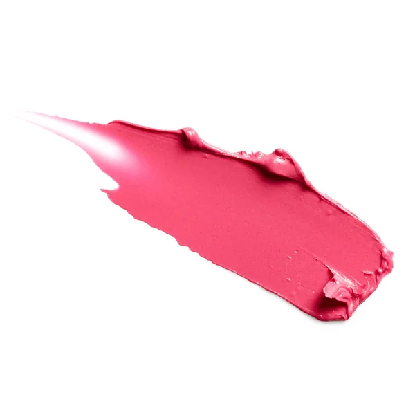 Vlekkerig rode lippenstift — Stockfoto
