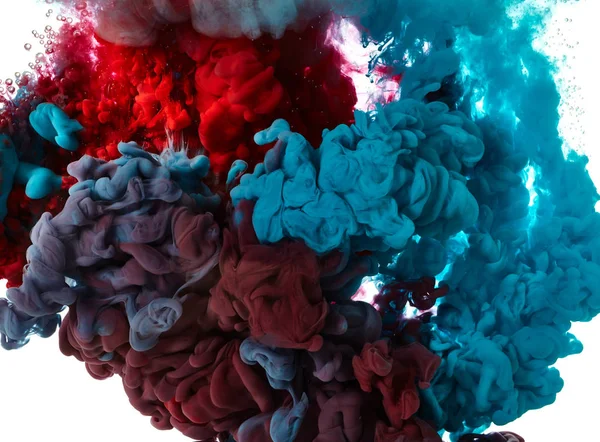 물 속의 다채 로운 잉크 — 스톡 사진