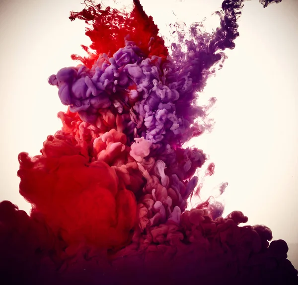 Kleurrijke inkt in water — Stockfoto