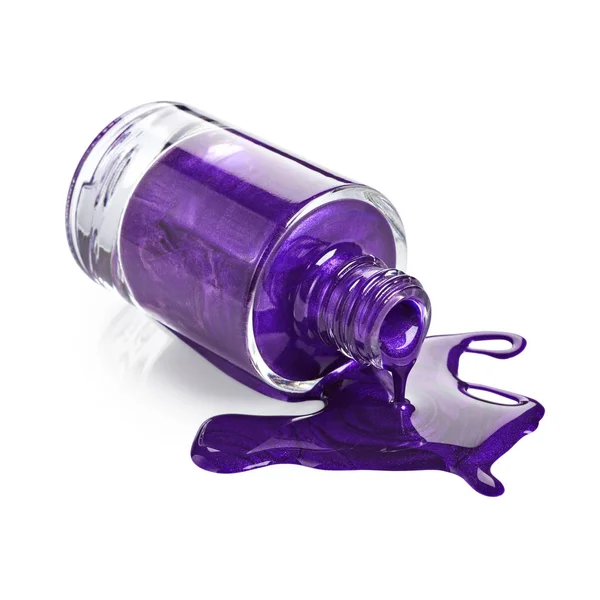 紫色のマニキュア — ストック写真