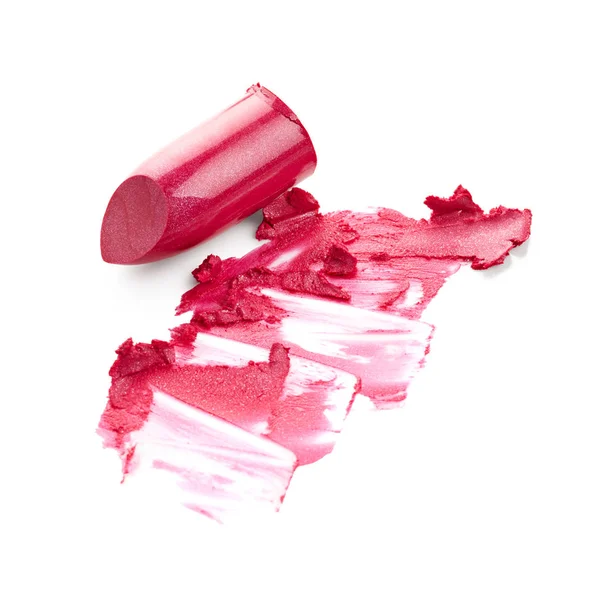 Lipstick and lipstick smear — Stock Photo, Image
