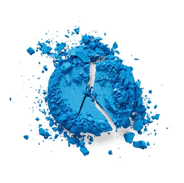 Blue broken eye shadow — Stock Photo, Image