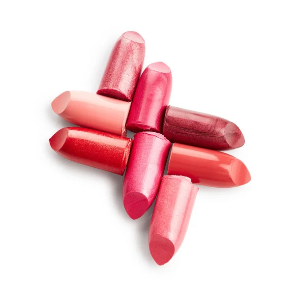 Broken color lipsticks — Stock Photo, Image