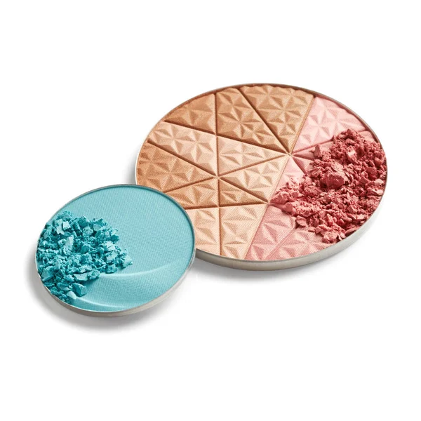 Face powder and eye shadow — Stock Photo, Image