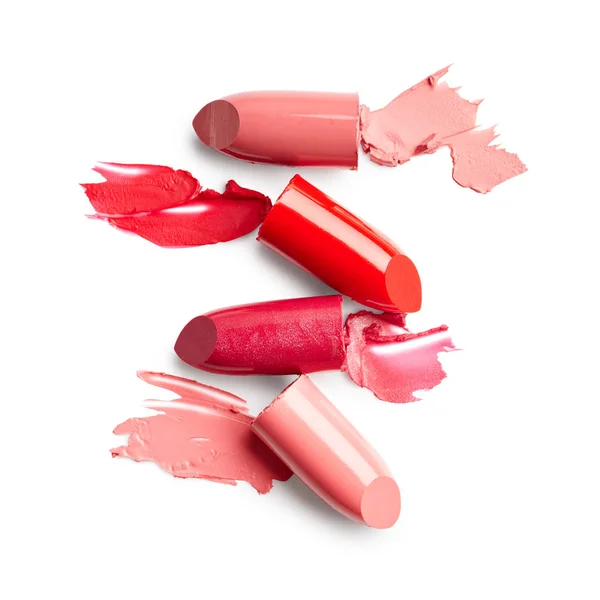 Lipsticks and lipstick smears — Stock Photo, Image