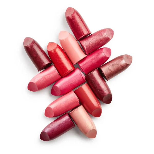 Lipsticks Isolated White Background — Stock Photo, Image