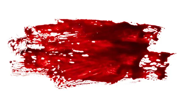 Macchia Sangue Isolata Sfondo Bianco — Foto Stock
