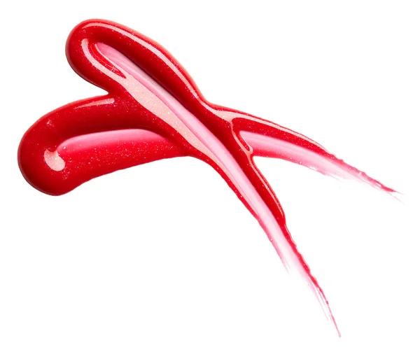 Brillo labial rojo — Foto de Stock