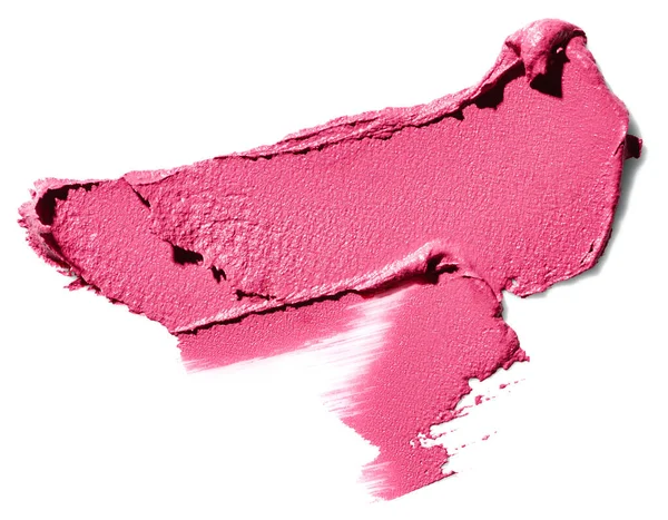 Pink Lipstick Stroke Isolated White Background — Stock Photo, Image