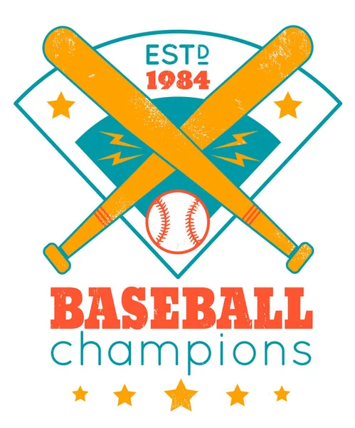 Logo for baseball — Stock Vector