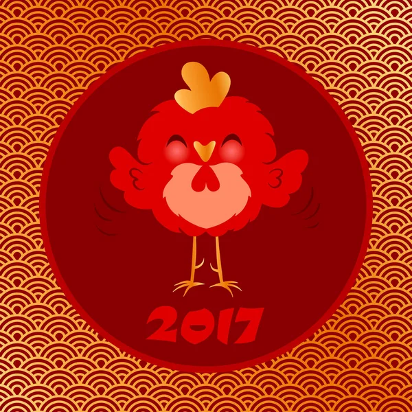 Petit coq rouge — Image vectorielle