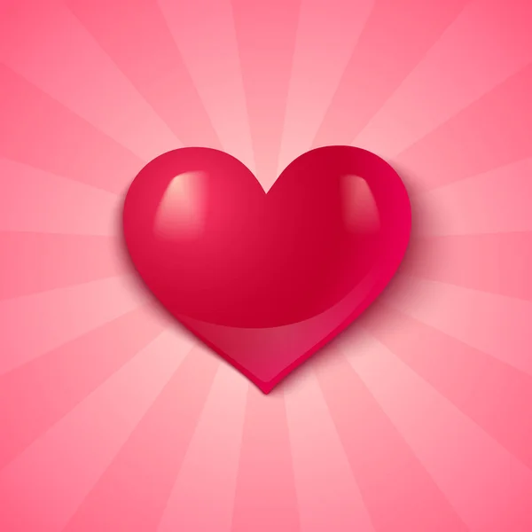 Hart voor Valentijnsdag. — Stockvector