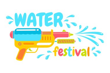 Silah ile su Festivali için logo.