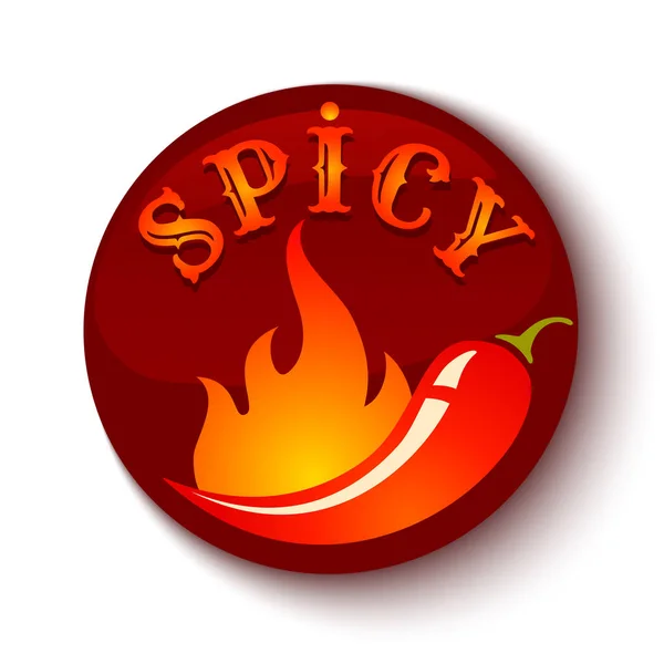 Chili paprika tüzet. — Stock Vector