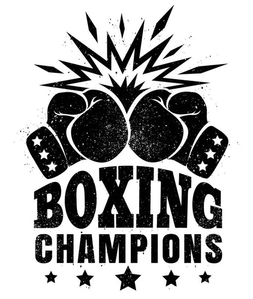 Logo for a boxing — Stock Vector
