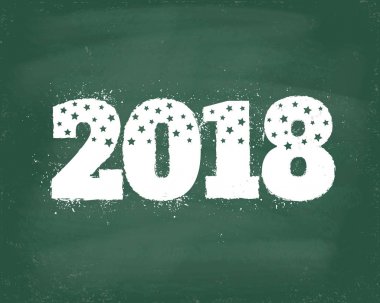 Yeni yıl kartı 2018.