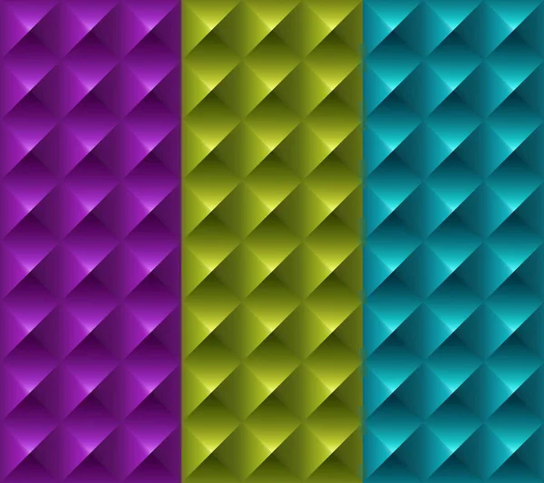 Modèles 3D géométriques colorés . — Image vectorielle