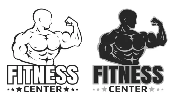 Διάνυσμα σύνολο λογότυπα για bodybuilding. — Διανυσματικό Αρχείο