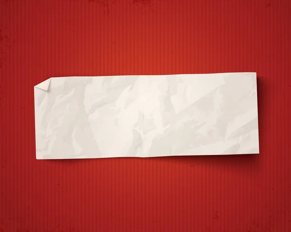 Белая бумага на винтажном фоне — стоковый вектор