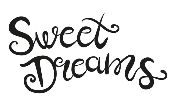 Sweet dreams lettering — Stock Vector