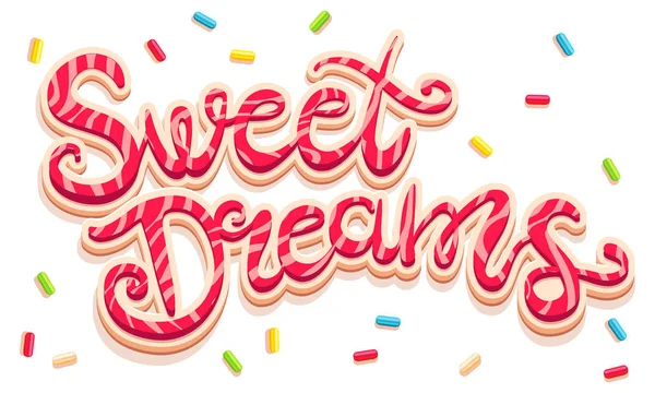 Sweet Dreams lettering — Stock Vector