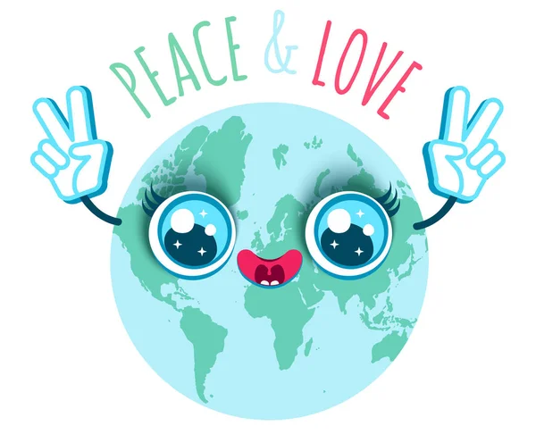 Peace and love. Stock Illustration