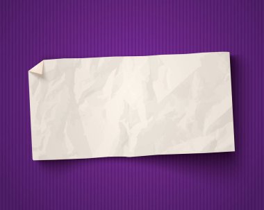 White paper ad on old paper background. clipart