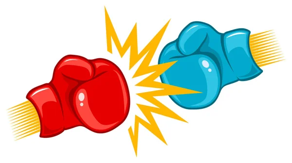 Emblème rétro pour la boxe — Image vectorielle