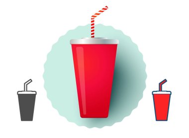 Cold drink from fast food.