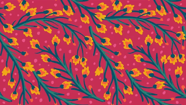 Patrón floral vintage . — Vector de stock