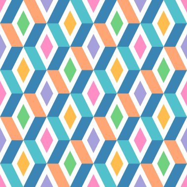 Vektör geometrik, soyut, dikişsiz desen. Modern vektör kusursuz desen. Moda vektör dokusu.