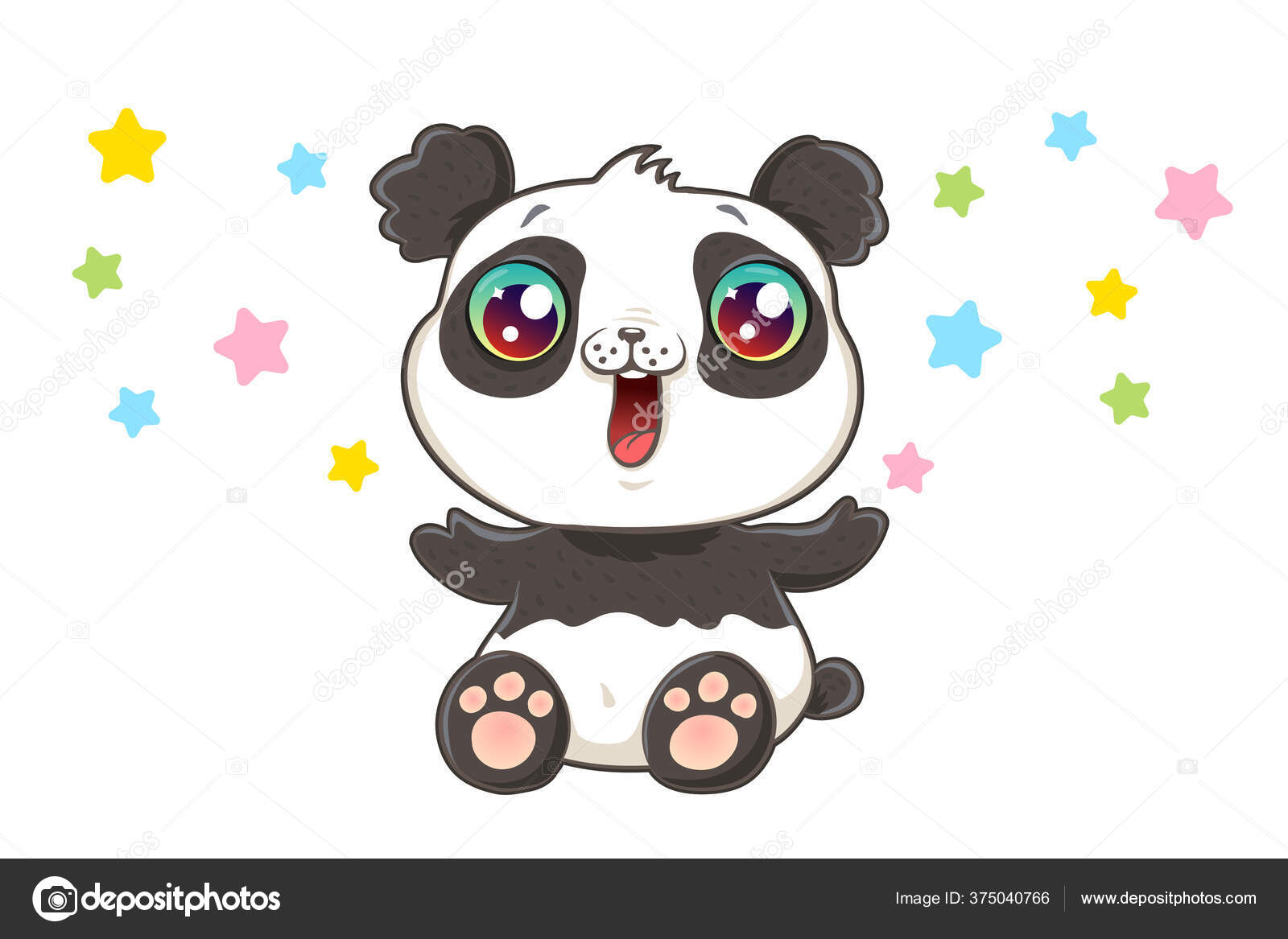 かわいいパンダのベクトルイラストをカワイイスタイルで かわいいですベクトルパンダとともにconfetti ストックベクター C Serazetdinov かわいいパンダのベクトルイラストをカワイイスタイルで かわいいですベクトルパンダとともにconfetti ストックベクター C Serazetdinov