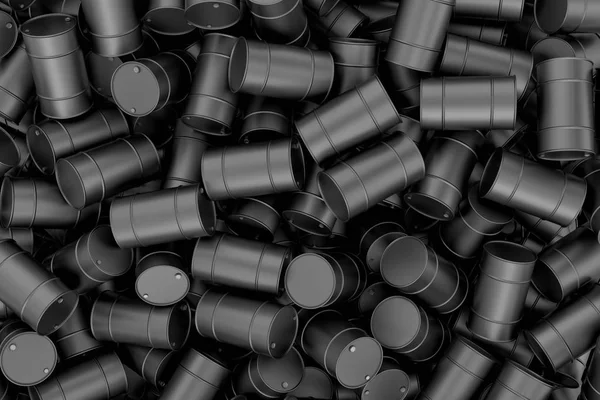 İşleme yığın siyah varil