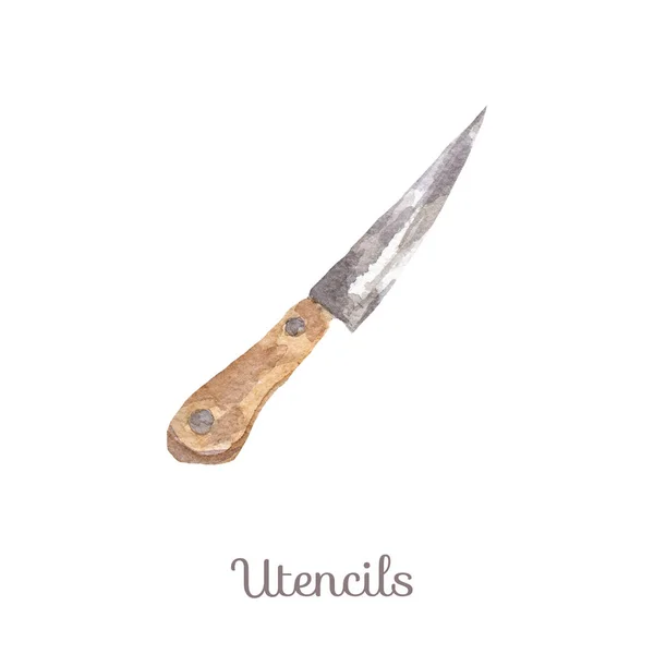 Aquarel utencils Clipart - mes — Stockfoto