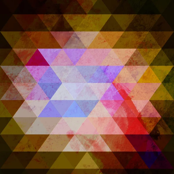 Aquarell geometrischer Hintergrund mit Dreiecken — Stockfoto