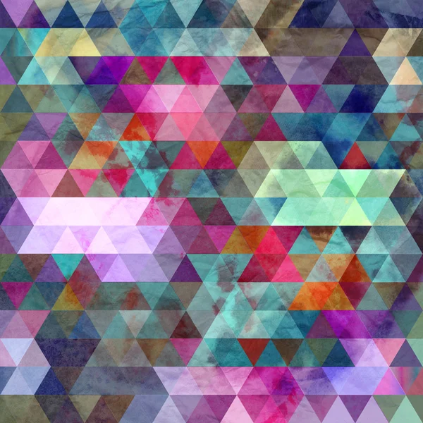 Watercolor geometric background with triangles — Stock Photo, Image