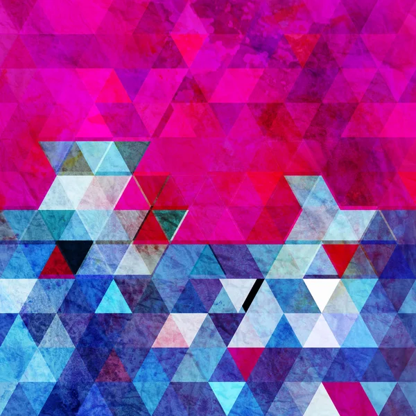 Watercolor geometric background with triangles — Stock Photo, Image