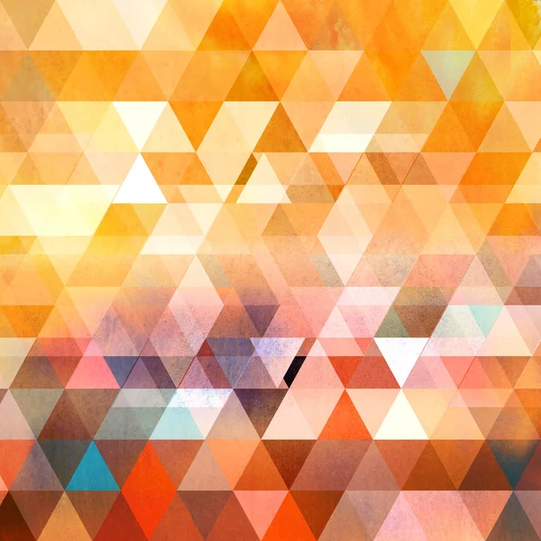 Watercolor geometric background with triangles — Stock Photo, Image