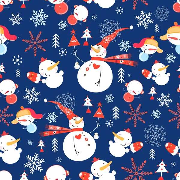 Kardan adamlarla Noel deseni