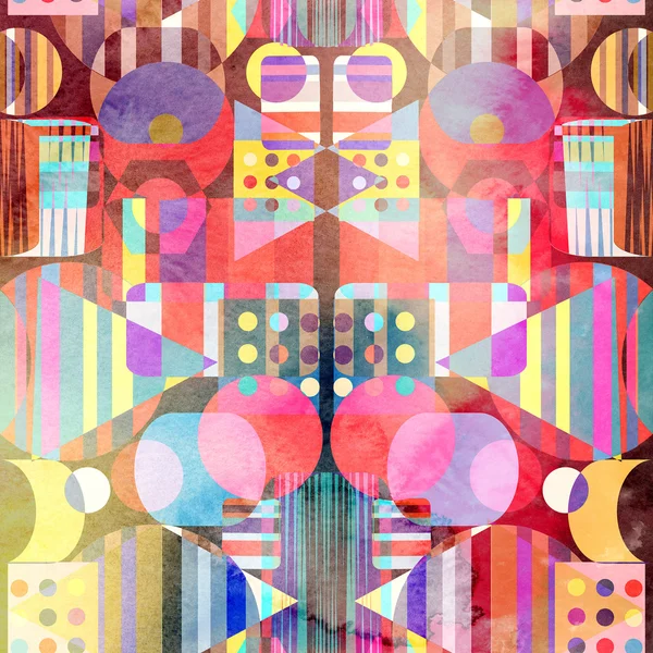 Акварельные разноцветные абстрактные элементы — стоковое фото