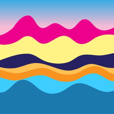 Renkli grafik yatay