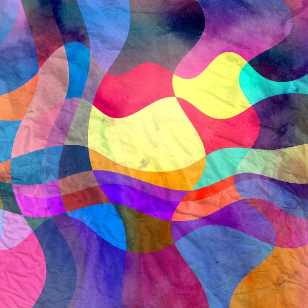 Aquarell mehrfarbige abstrakte Elemente — Stockfoto