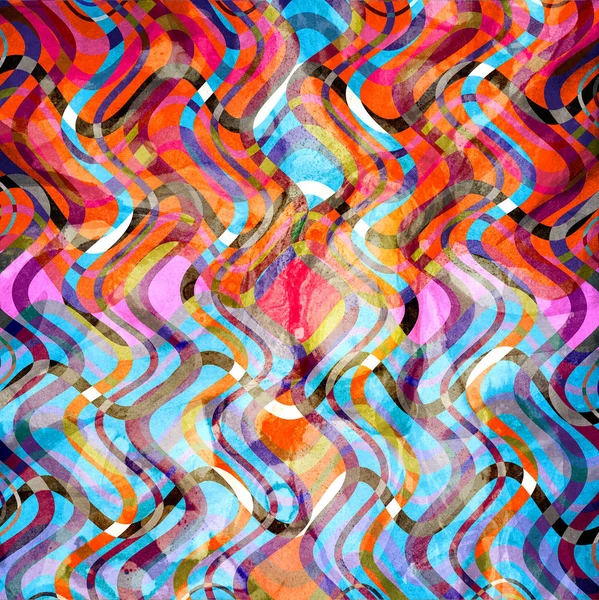 Aquarel veelkleurige abstracte elementen — Stockfoto