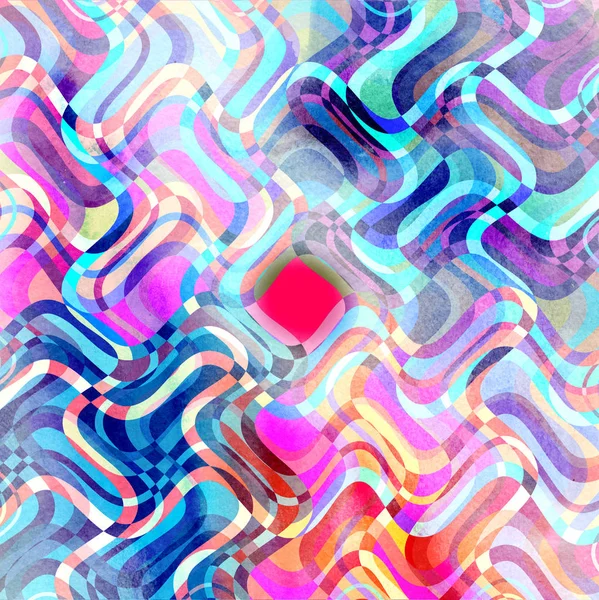 Акварельные разноцветные абстрактные элементы — стоковое фото