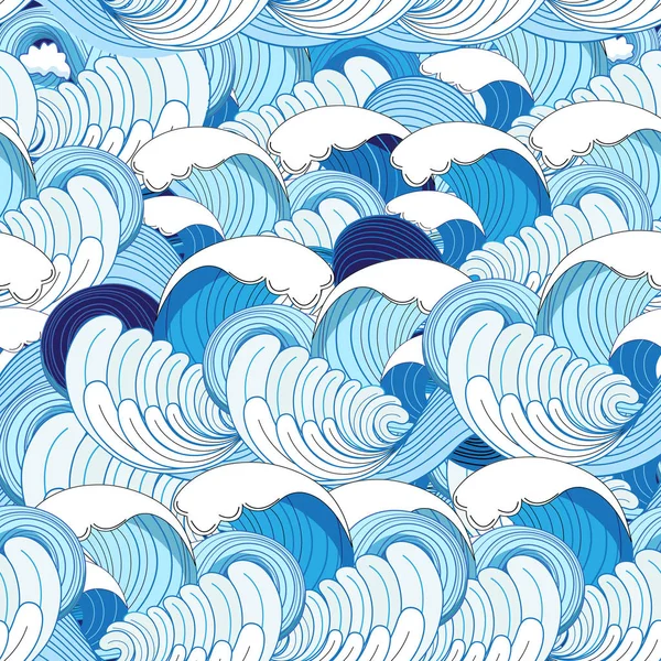 Θάλασσα διάνυσμα μοτίβο — Διανυσματικό Αρχείο