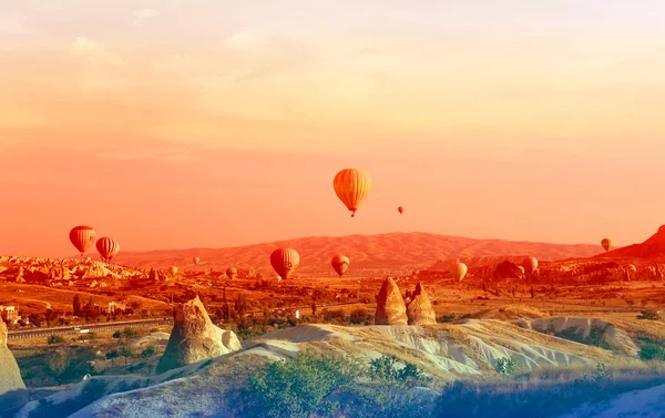 Salida del sol en Capadocia — Foto de Stock